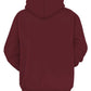 Back view of meru-the-succubus-canada-maroon-fleece-hoodie.