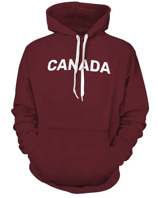 Front view of Meru-The-Succubus-Canada-Hoodie in maroon