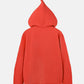 Back view of Red Nintendo Pikmin Zip-Up Hoodie