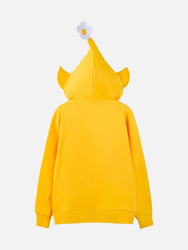 Back view of Nintendo Pikmin Zip-Up Hoodie Yellow