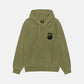 olive 8 ball hoodie pigment dyed