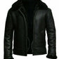 B3 Bomber RAF Aviator Pilot Black Leather Jacket