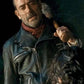 actor Jeffrey Dean Morgan in walking dead negan leather jacket