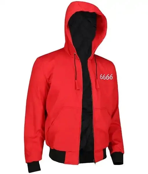 front view of Red Yellowstone Season 4 Jimmy Hurdstrom 6666 Red Hoodie